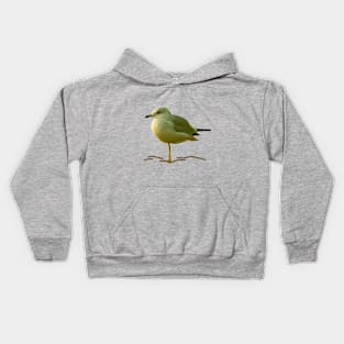 Seagull Perched on One Leg Kids Hoodie